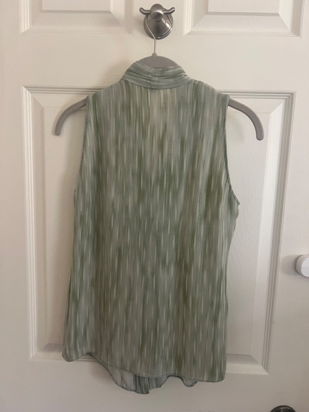 Kobi Halperin 100% Silk Sage Watercolor Sleeveless Blouse XS - Picture 2 of 6